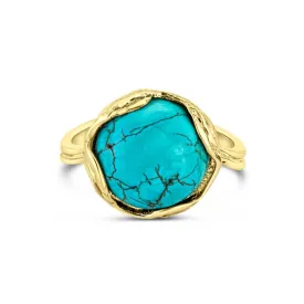 14K 12mm Gemstone Ring