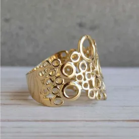 14K Gold Circules Ring