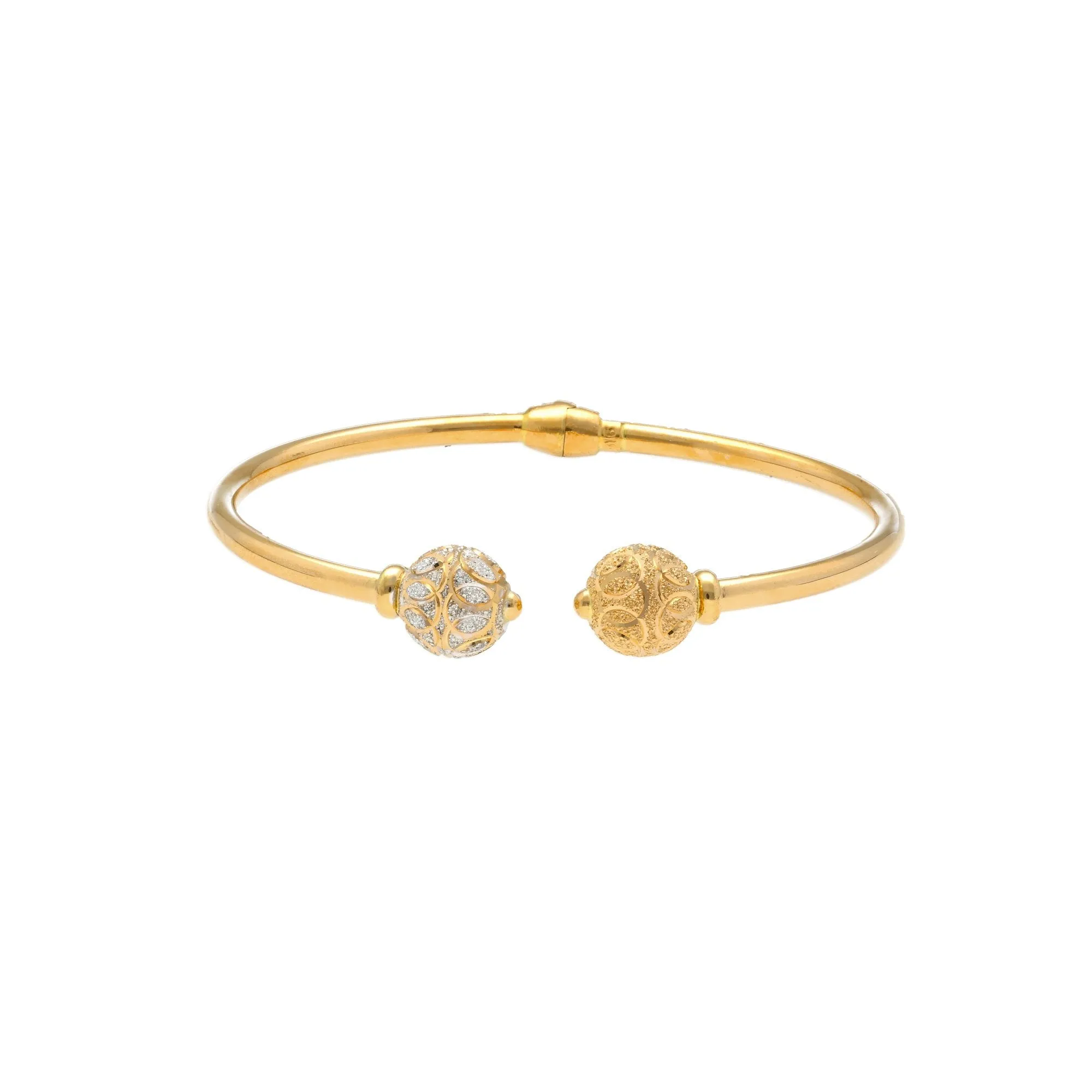 22K Gold Bangle W/ Openable hinge