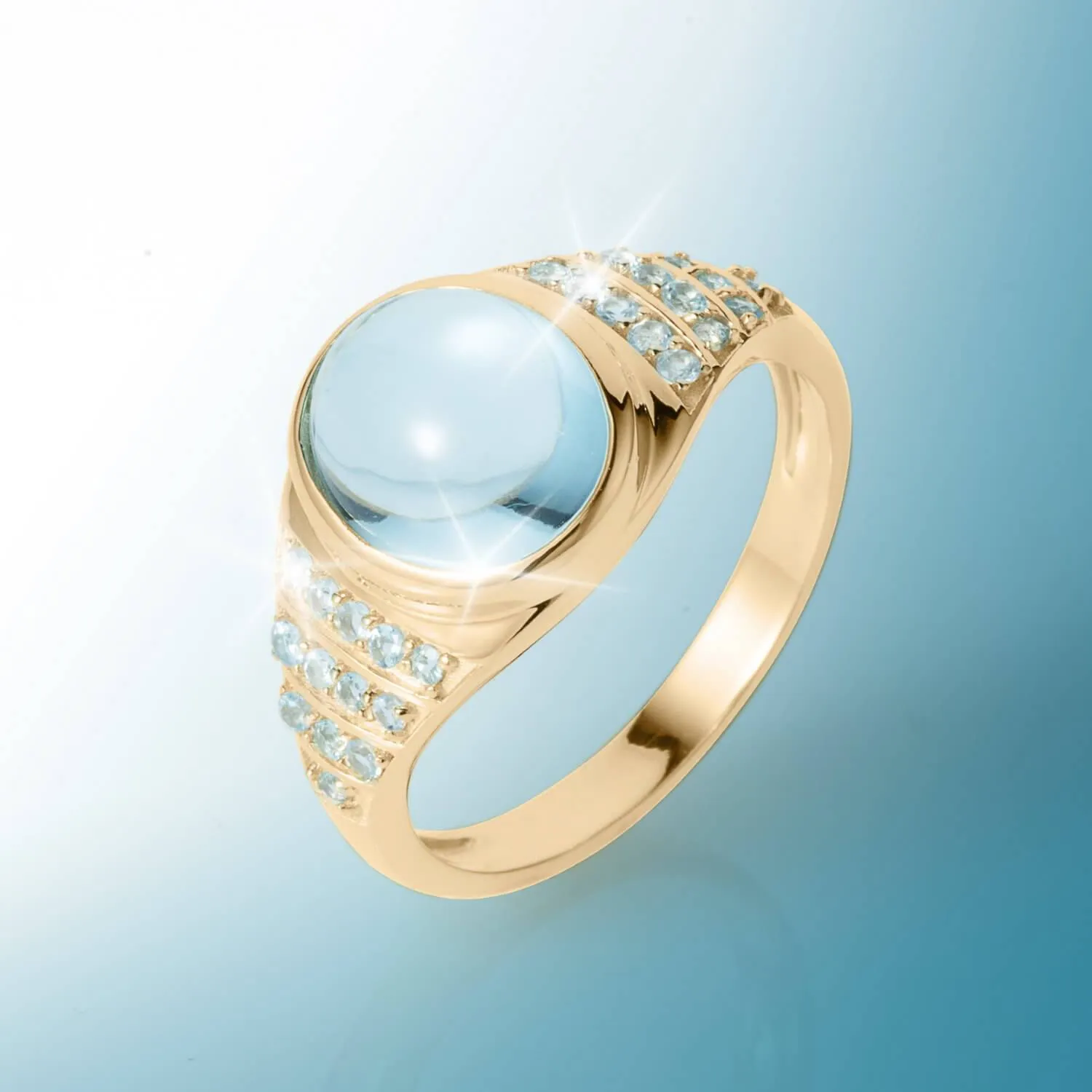 Amalfi Blue Topaz Ring