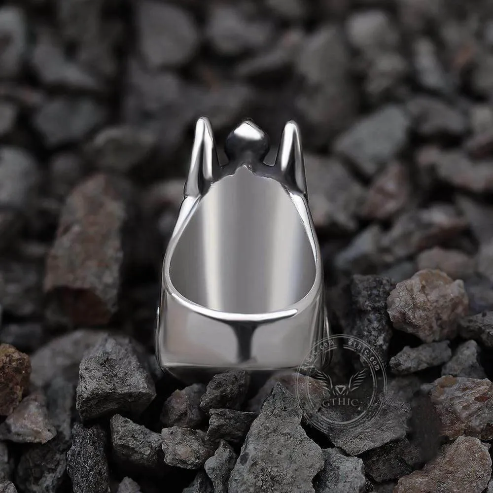 Anubis Sterling Silver Egyptian Mythology Ring