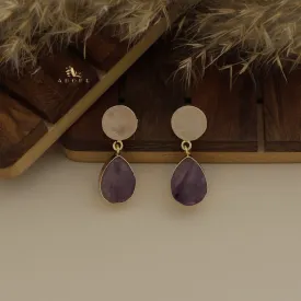 Circle And Drop Earring