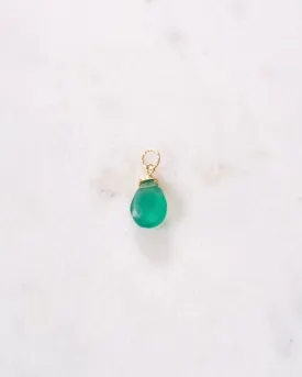 Green onyx Pendant Charm