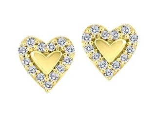 Heart Diamond Earrings