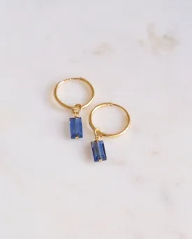 Kyanite Square infinity hoops