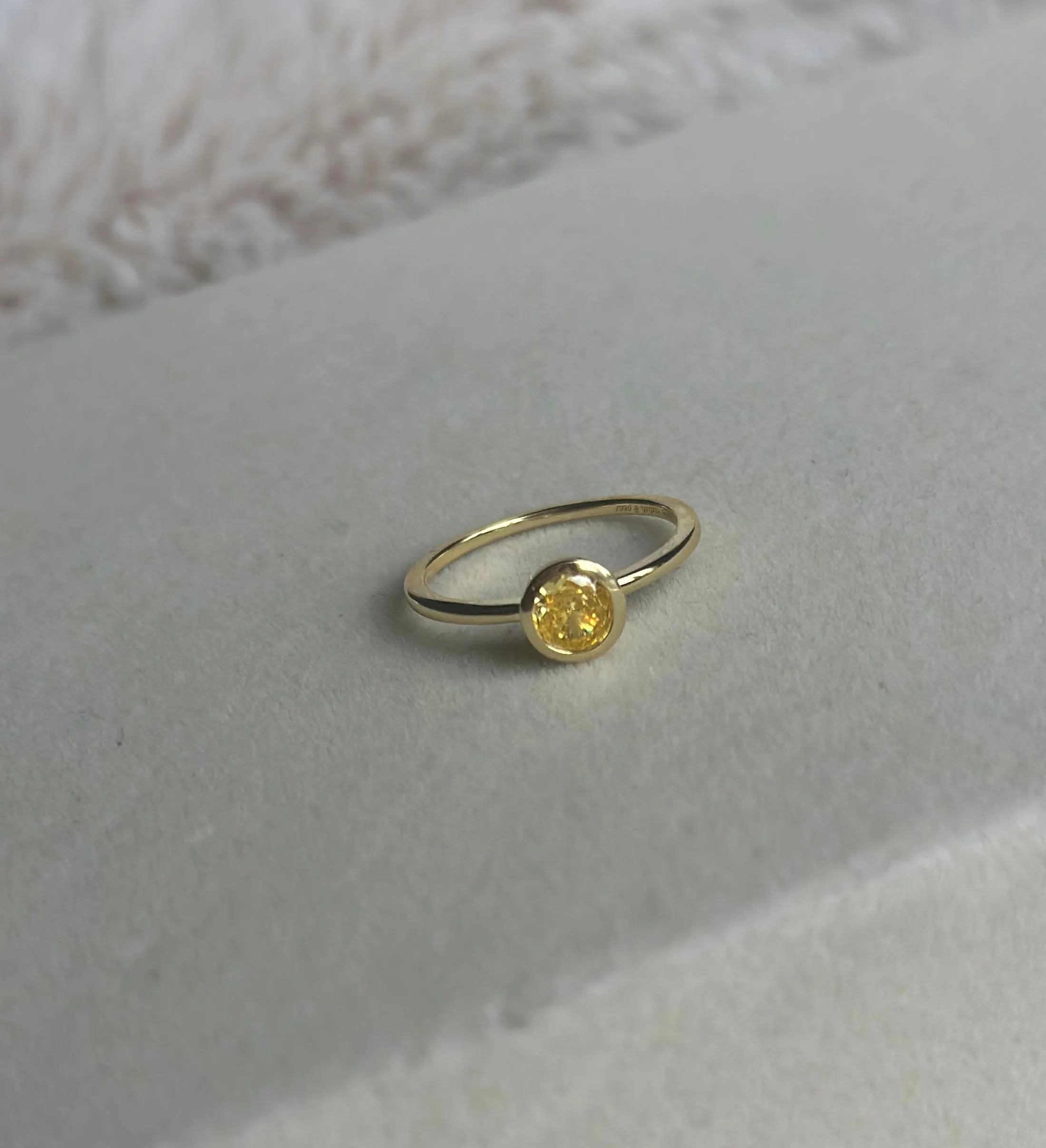 Orelia Mustard Ring - Gold