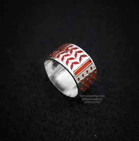 Silver 925 Jordanian Hatta Shemagh Kuffiyeh Ring