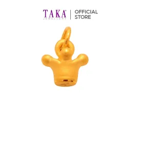 TAKA Jewellery 999 Pure Gold Pendant Crown