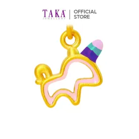 TAKA Jewellery 999 Pure Gold Pendant Unicorn